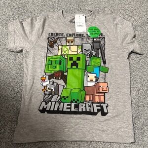 Minecraft Gray Kids T-Shirt
